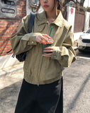 Posie Washed Cotton Blouson Jacket