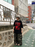 [unisex] Humeco Banding Camo Cargo Wide Pants