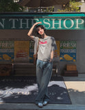 Linda cat flare denim pants