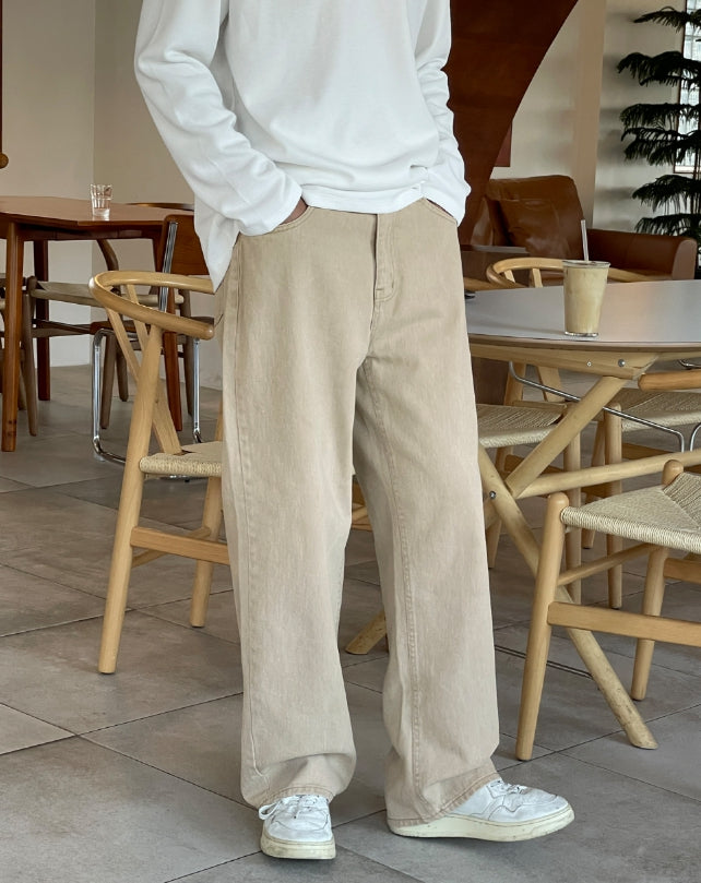 【MODERNIF】Bio cotton wide pants modernif (モダンイフ) - バイオコットンワイドパンツ / Bio