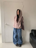 Hilka cut denim wide pants