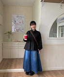 Nellicky Pintuck Round Collar Blouse