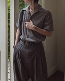Moment Roll-up Draping Half Shirt