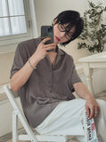 Edith Linen Half Shirt