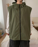 [Unisex] Colline Layered Nylon Hood Vest