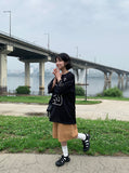 [unisex] Hirom Mesh Sporty Lettering Over Short Sleeve Tee