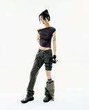 Detachable Button Denim Pants