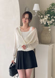 Jer Pleats Wrap Skirt Pants
