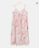 Deman Lace Flower Long Bustier OnePiece