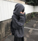 Anul Cable Hood Knit Zip-Up