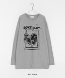 [unisex] Roydu Printing Over Long Sleeve Tee