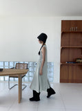 Nate String Layered Sleeveless Long One Piece
