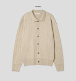 Serif Cable Collar Cardigan