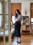 Jelena Chiffon Layered H-Line Skirt