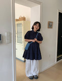 Mittens Tiered Shirt Short Sleeve One Piece