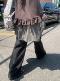 Katahi Pattern Banding Mini Skirt