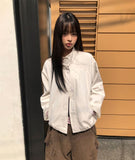 Serum High-Neck Button Field Jacket