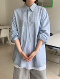 [unisex] Afugo Linen See-through Over Shirt