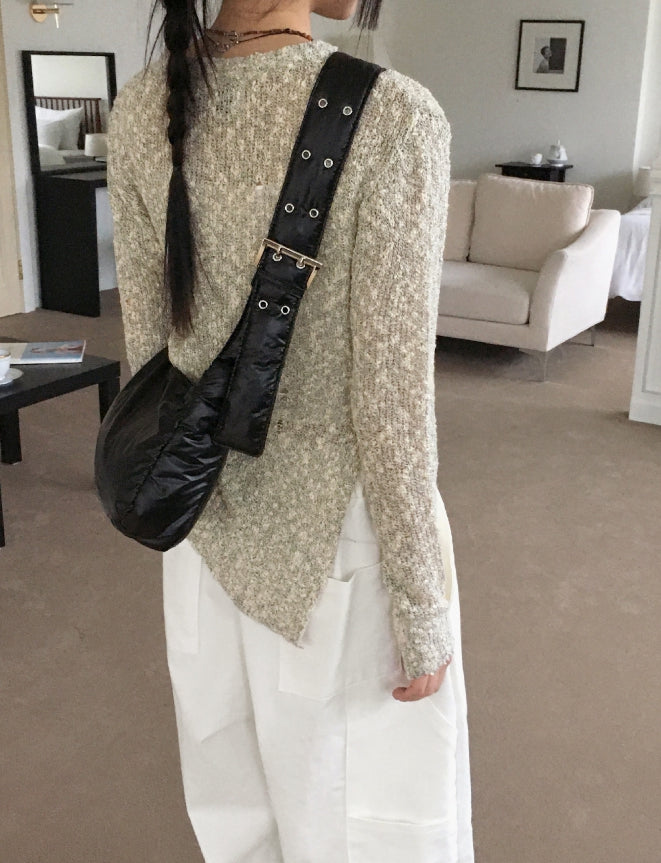 【WONDER WONDER】Parnell Eyelet Padded Shoulder Cross Bag WONDER WONDER (ワンダーワンダー) - パーネルアイレットダウン