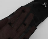 Luge ribbon see-through long underwear stockings