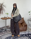 Debes Leather Crossbody Bag