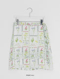 Hashita Flower Chiffon Mini Skirt