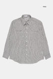 Seaside thin over check shirt