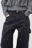 (Unisex) Midio Carpenter Denim Pants