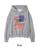 Jeff Flag Hood Zip-Up