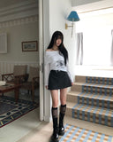 Raven Side Slit Skirt Pants