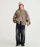 Antique Dyeing Corduroy Hood Jacket