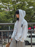 NY Applique Crop Hood Zip-Up