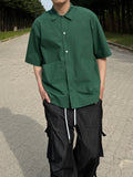 Hidden Pocket Half Shirt