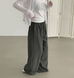 Linen Banding Wide Pants