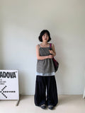 Udow Summer Shirring Banded Waist Wide Pants