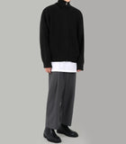 Stock knit zip-up