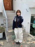 Minkant Stripe Knit Muffler