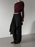 Dilk Wrap Skirt Pants