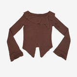 Shurene Collar Slit Knit