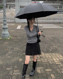 Nikki Pocket Leather Long Boots