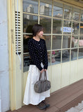 Bending Dot Round Cardigan