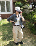 Mog Crop Check Shirt