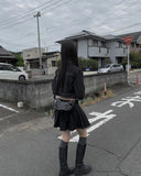 Panji Denim Jacket Skirt Set
