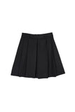 Ruten pleated wool mid-length skirt