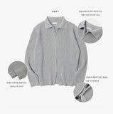 Lano Two Way Collar Zip-up Knit