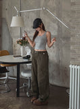P.O. Straight Cargo Cotton Pants