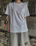 [U-BASIC] Basic Slit Layered Short-Sleeved