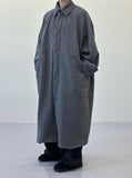 Urban oversize long balmacan coat