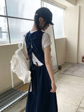 Paon Two-Pocket String Canvas Cotton Backpack