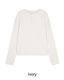 Third Waffle Henley Neck Fingerhole T-Shirt